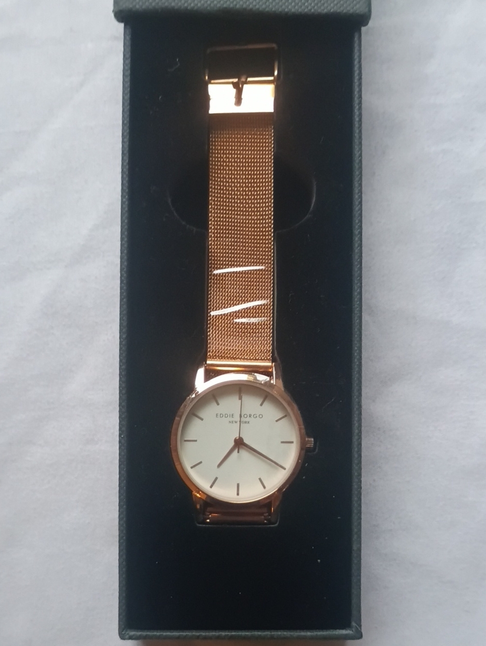 Eddie Borgo Rose Gold Mesh Strap Watch